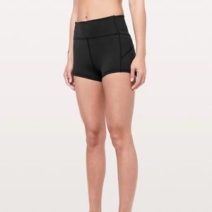 Black Lululemon In Movement Shorts 2.5”